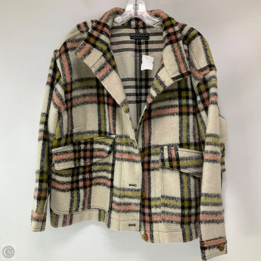 Jacket Shirt By Baggallini In Plaid Pattern, Size: Xl