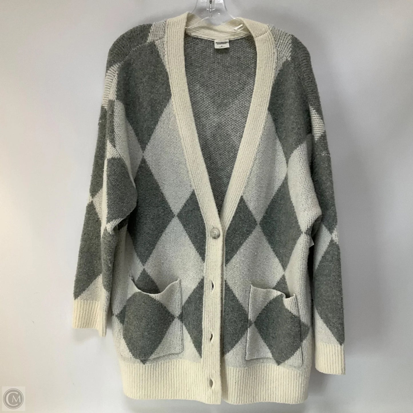 Sweater Cardigan By Abercrombie And Fitch In Grey, Size: Xl