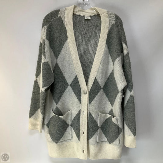 Sweater Cardigan By Abercrombie And Fitch In Grey, Size: Xl