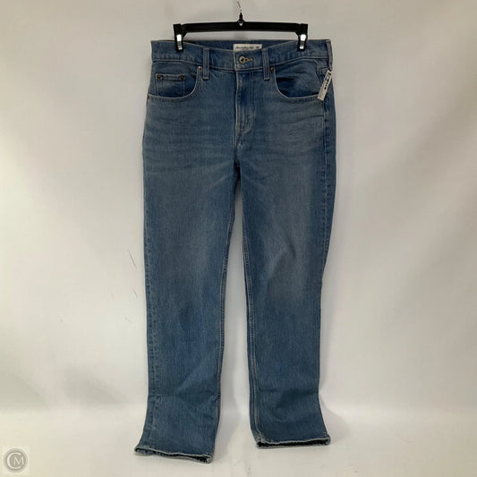 Jeans Straight By Abercrombie And Fitch In Blue Denim, Size: 2
