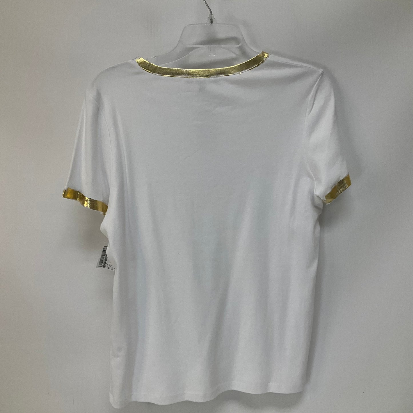 White Top Short Sleeve Elliott Lauren, Size L