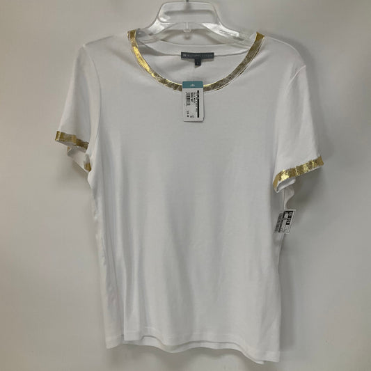 White Top Short Sleeve Elliott Lauren, Size L