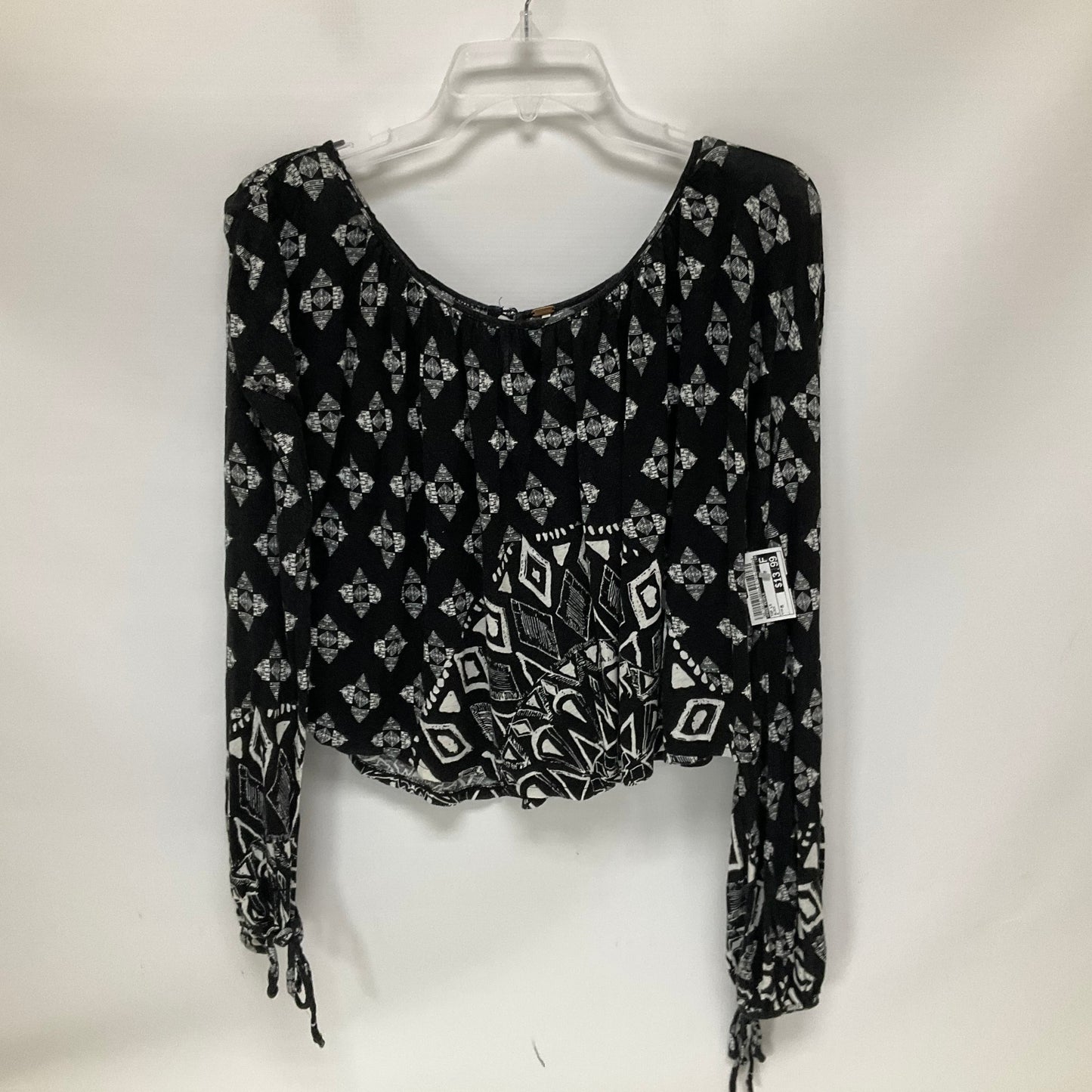 Black Top Long Sleeve Free People, Size M