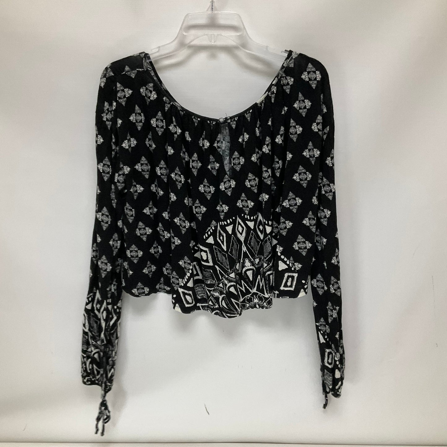 Black Top Long Sleeve Free People, Size M