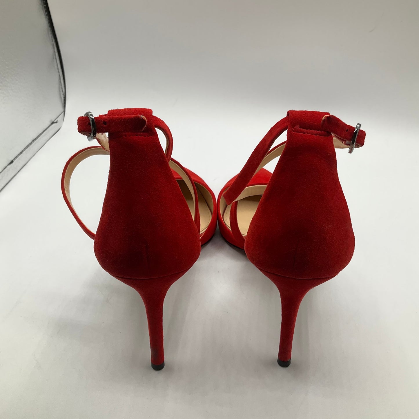 Red Shoes Heels Stiletto Vince Camuto, Size 10