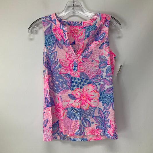 Tropical Print Top Sleeveless Lilly Pulitzer, Size Xs