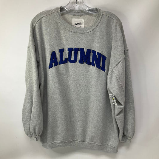 Sweatshirt Crewneck By Aerie In Grey, Size: S