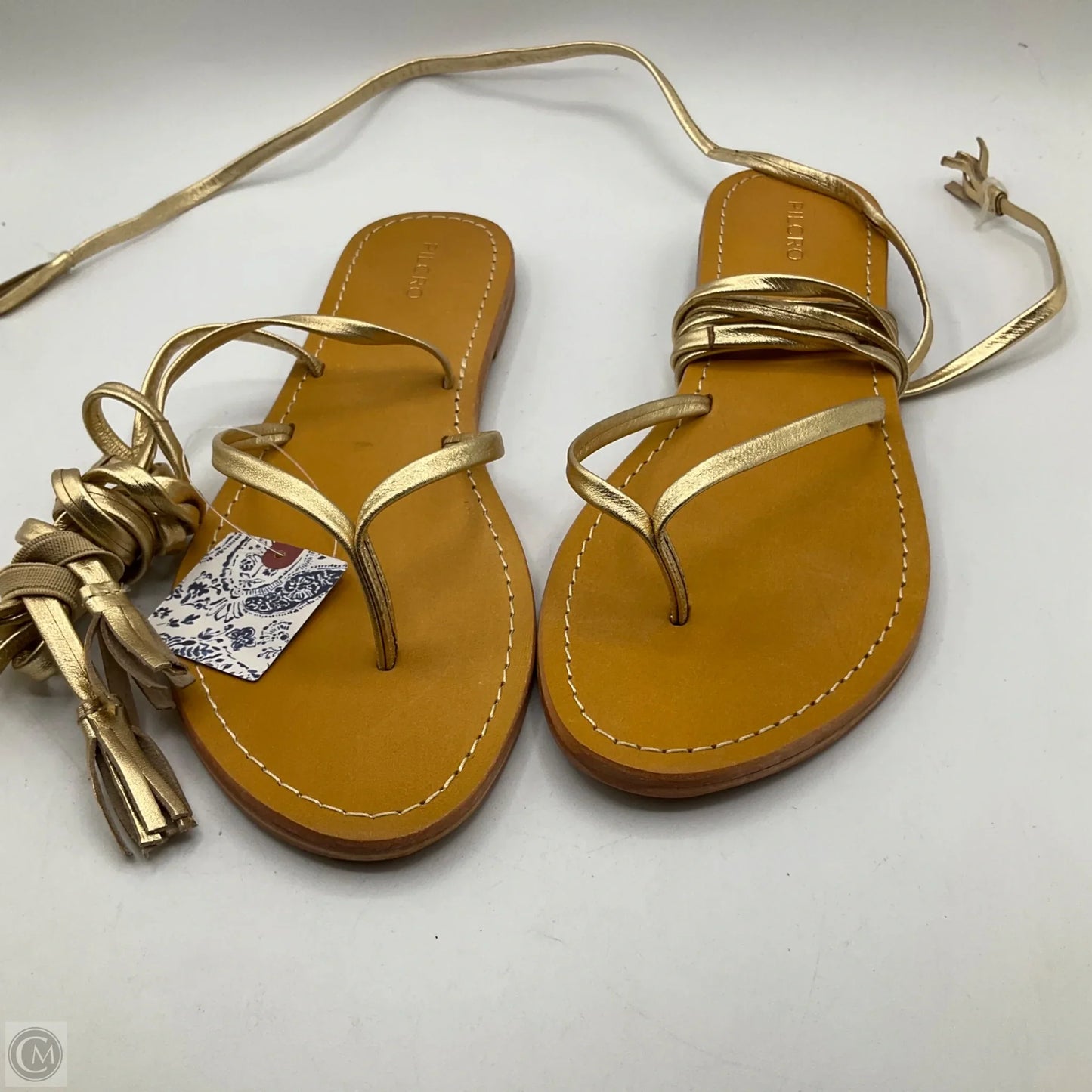 Sandals Flats By Pilcro In Gold, Size: 11