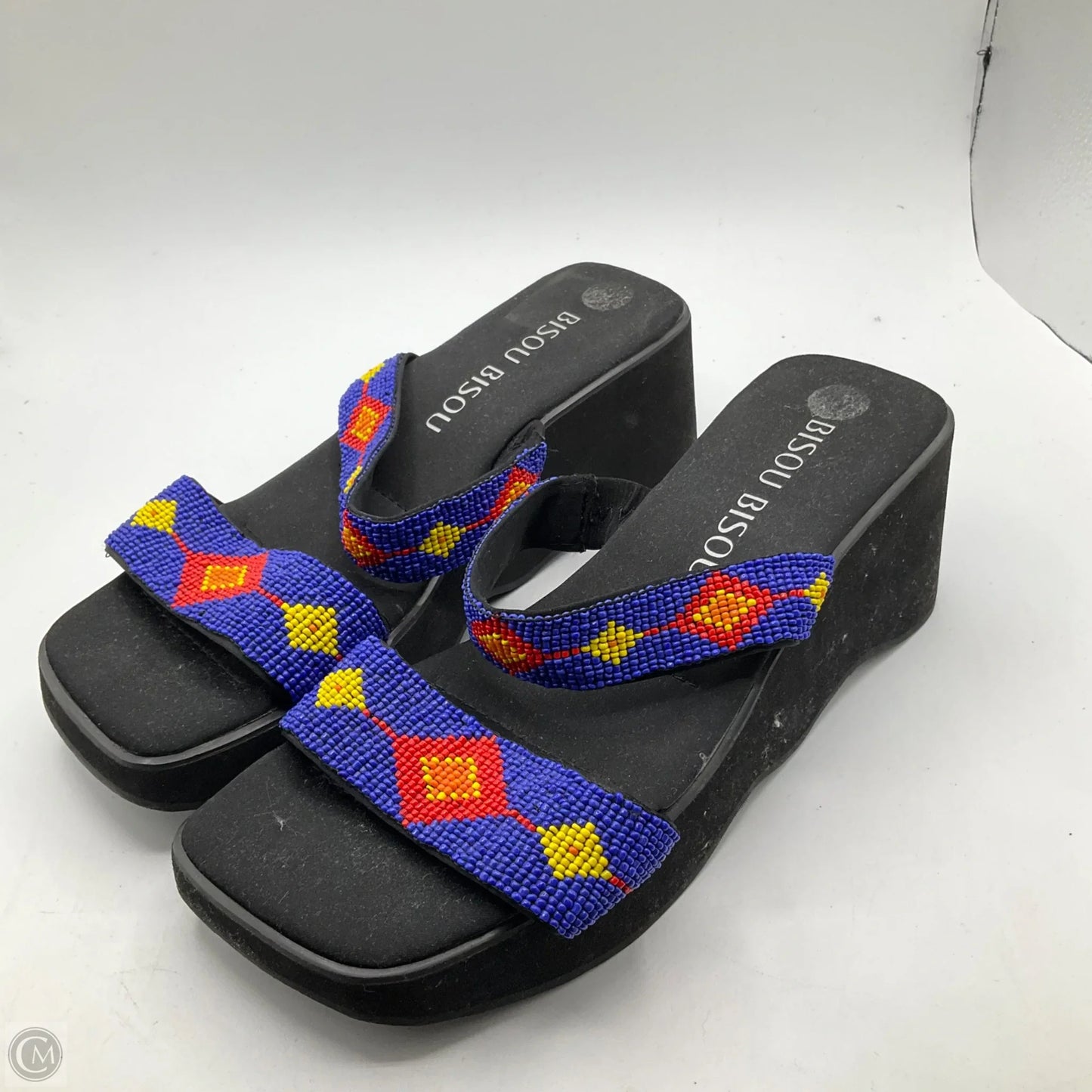 Sandals Heels Platform By Bisou Bisou In Black, Size: 9