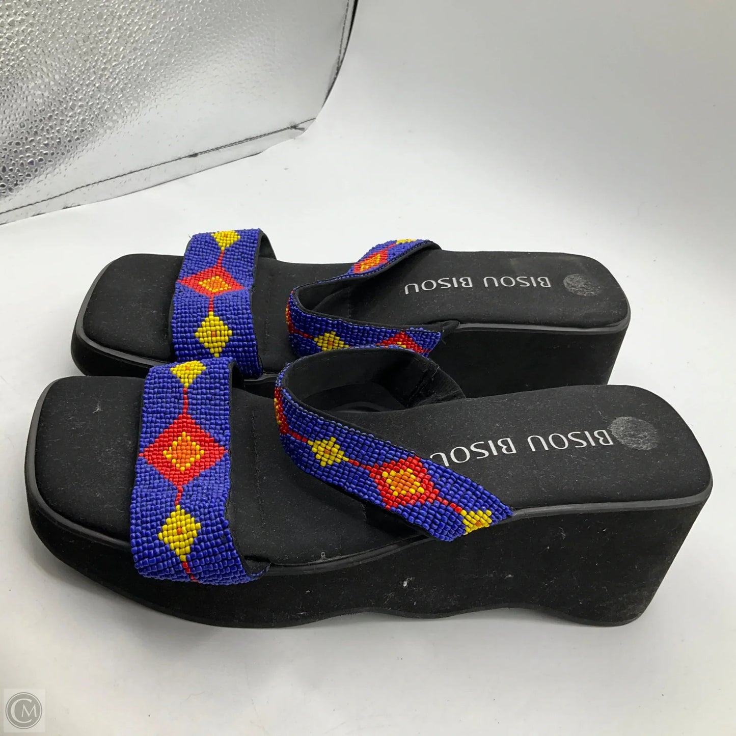 Sandals Heels Platform By Bisou Bisou In Black, Size: 9