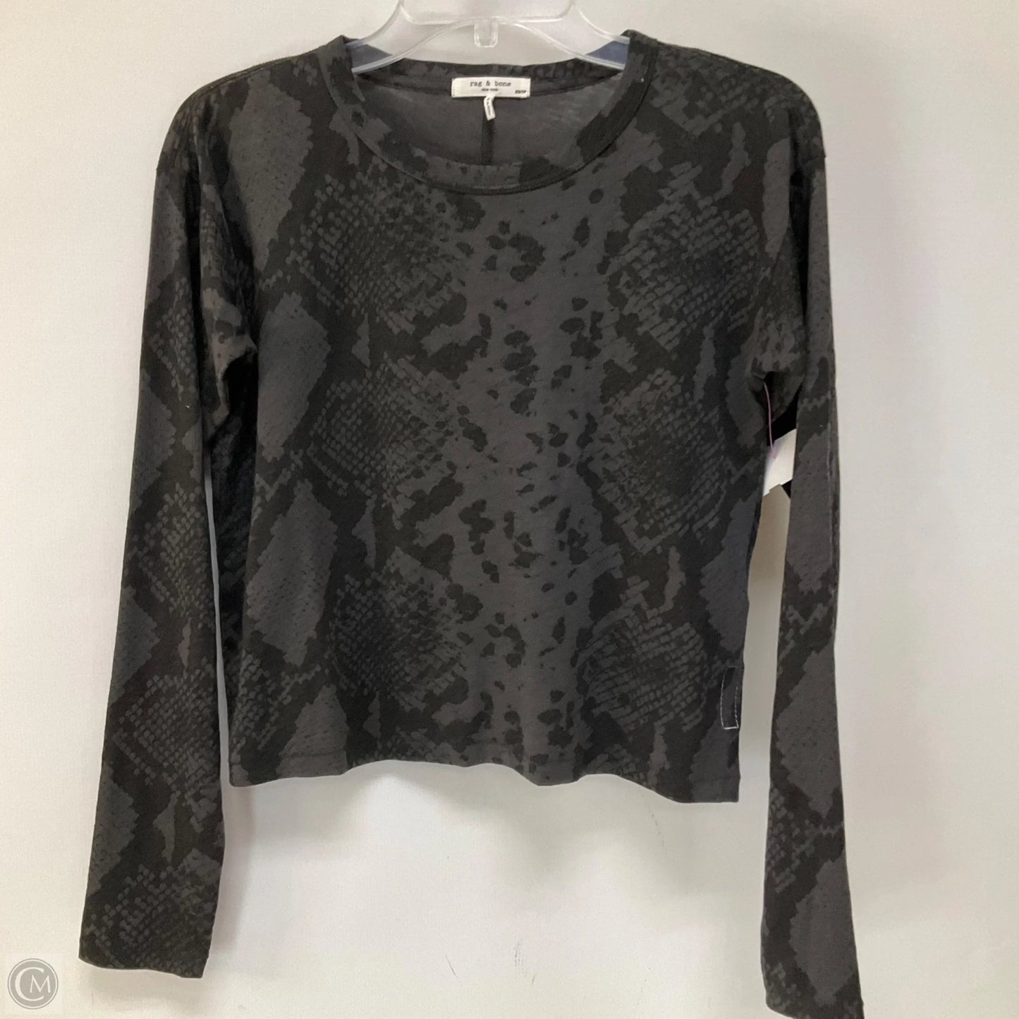 Top Long Sleeve By Rag And Bone In Grey, Size: Xs