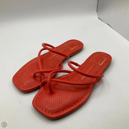 Sandals Flats By Dolce Vita In Orange, Size: 6