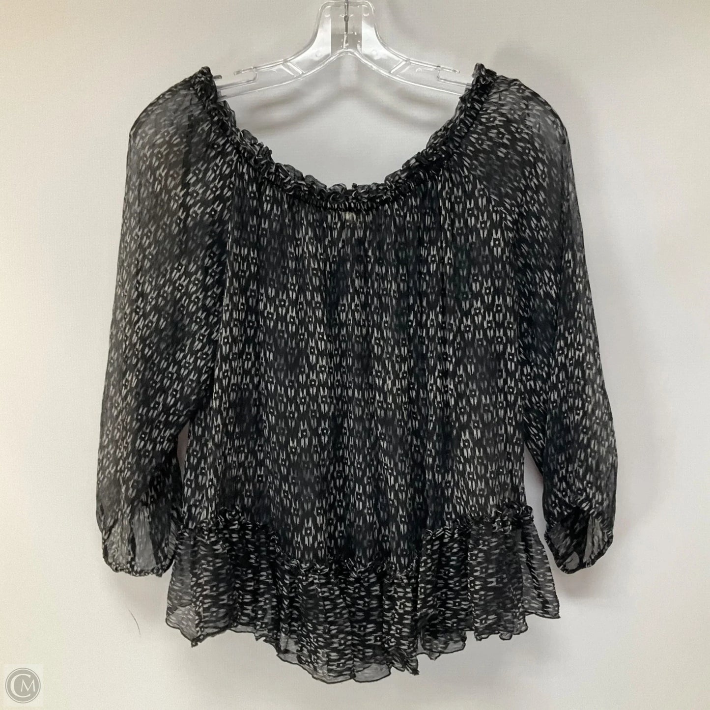 Top Long Sleeve By Rebecca Taylor In Black, Size: 8