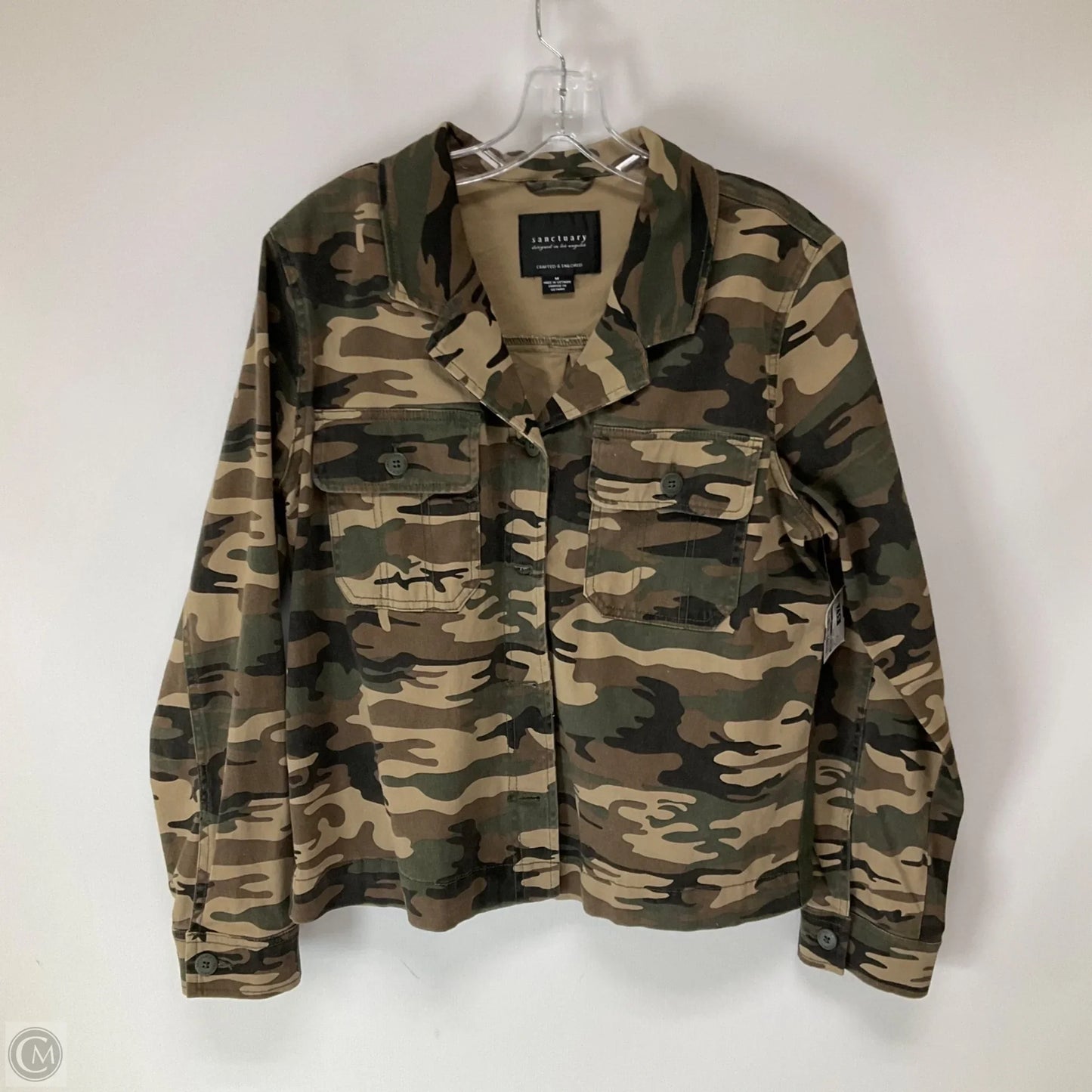 Jacket Shirt By Sanctuary In Camouflage Print, Size: M