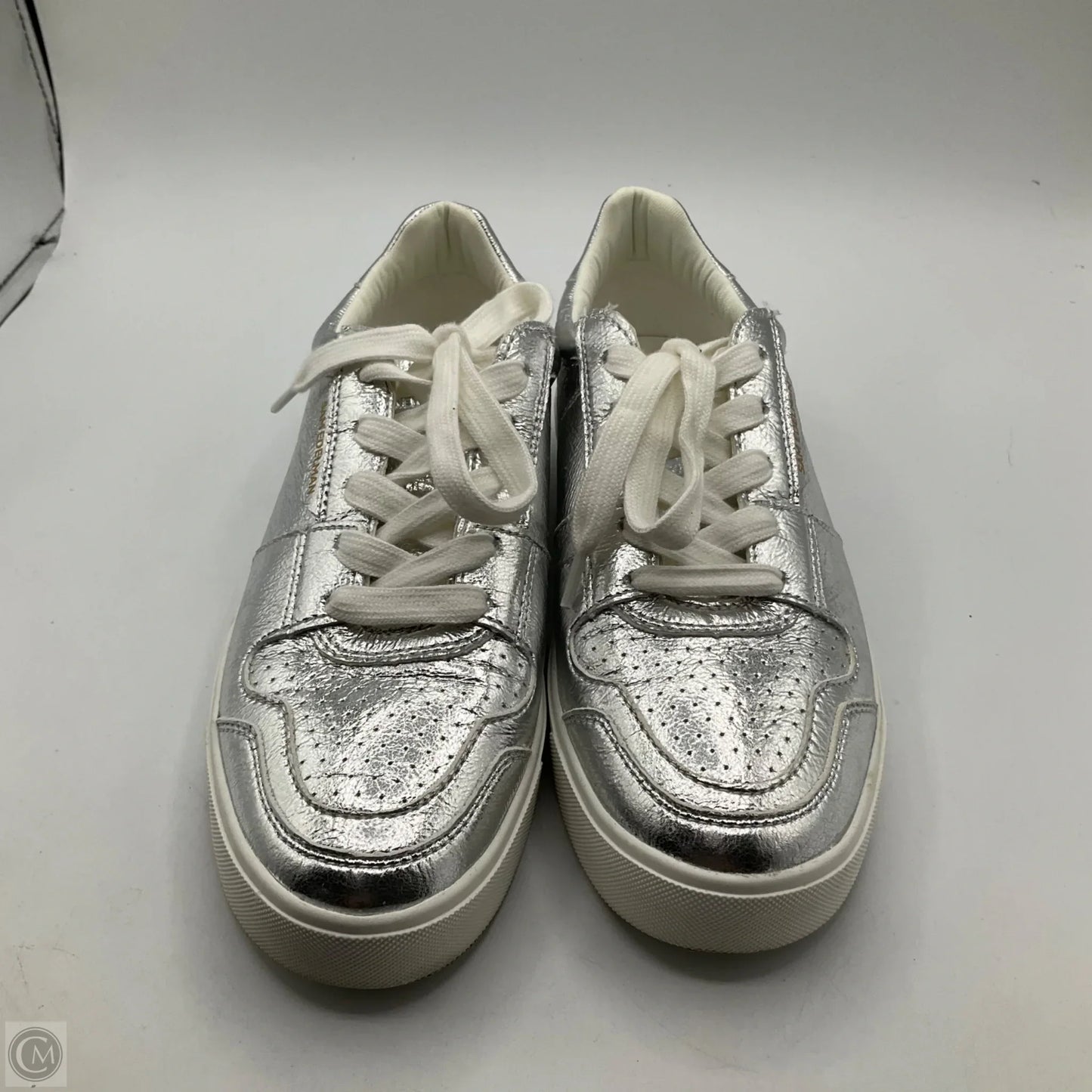 Shoes Sneakers By Sam Edelman In Silver, Size: 6.5