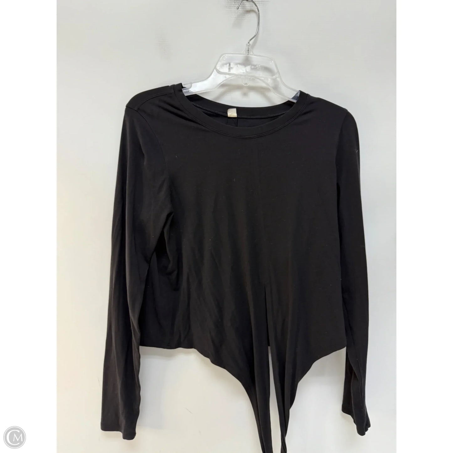 Athletic Top Long Sleeve Crewneck By Lululemon In Black, Size: 10