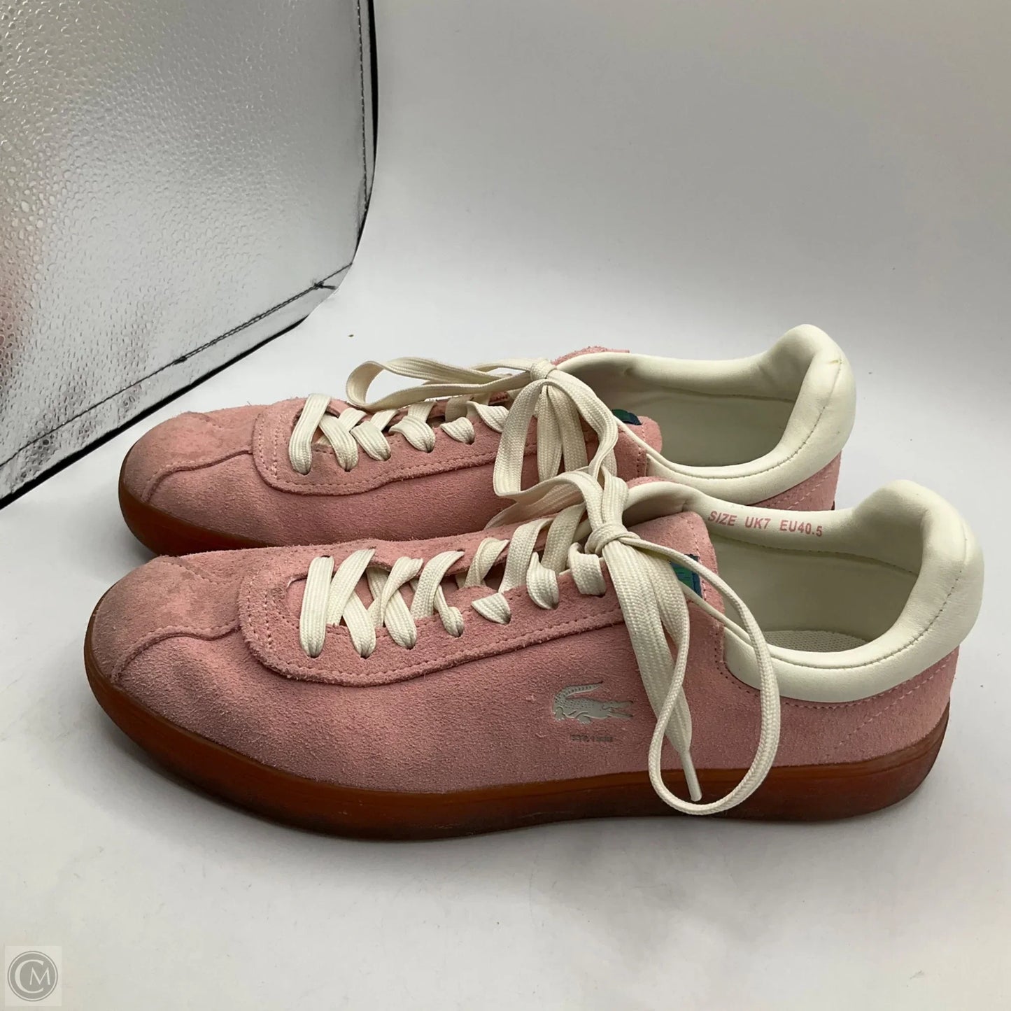 Shoes Sneakers By Lacoste In Pink, Size: 9