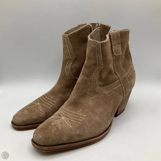 Boots Ankle Heels By Dolce Vita In Tan, Size: 6