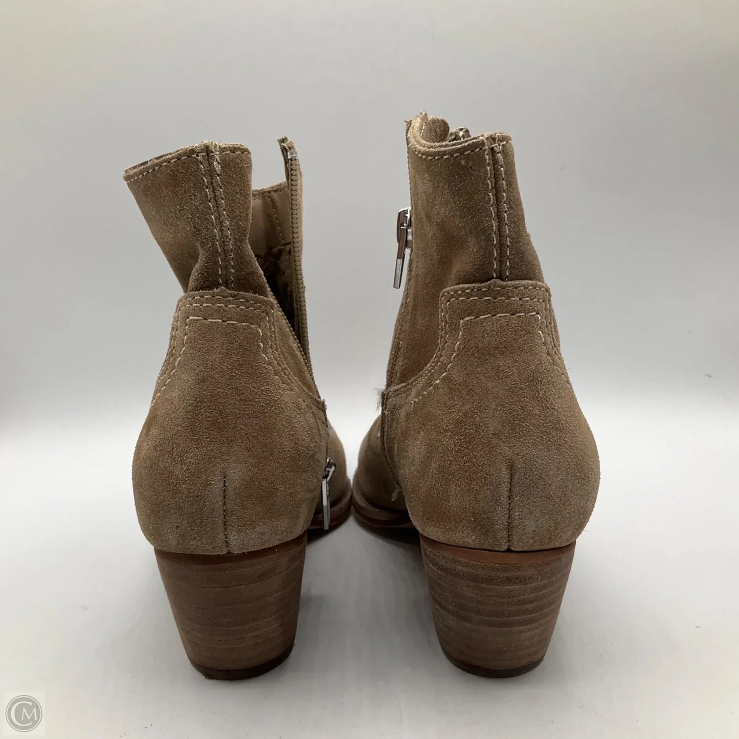 Boots Ankle Heels By Dolce Vita In Tan, Size: 6
