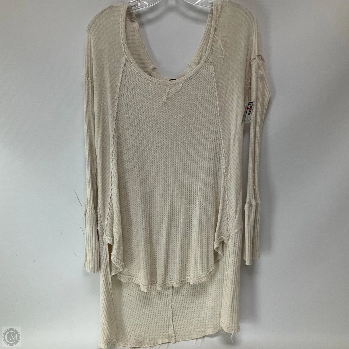 Top Long Sleeve By Free People In Cream, Size: L