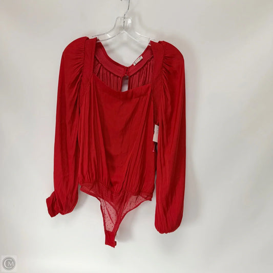 Bodysuit By Free People In Red, Size: Xs