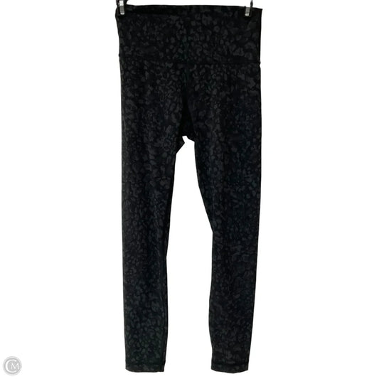 Athletic Leggings By Lululemon In Black & Grey, Size: 4