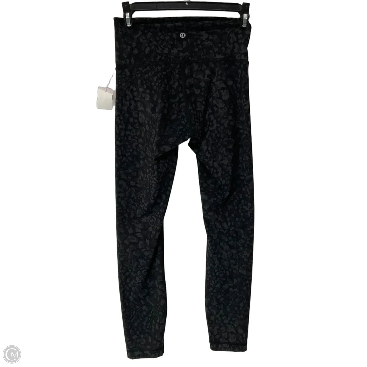 Athletic Leggings By Lululemon In Black & Grey, Size: 4