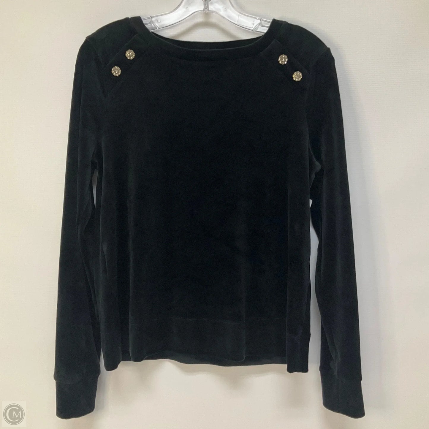 Top Long Sleeve Designer By Lilly Pulitzer In Black, Size: S