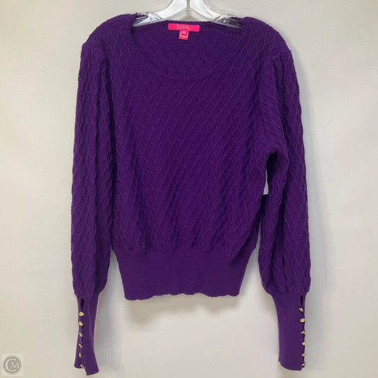 Sweater Designer By Lilly Pulitzer In Purple, Size: L