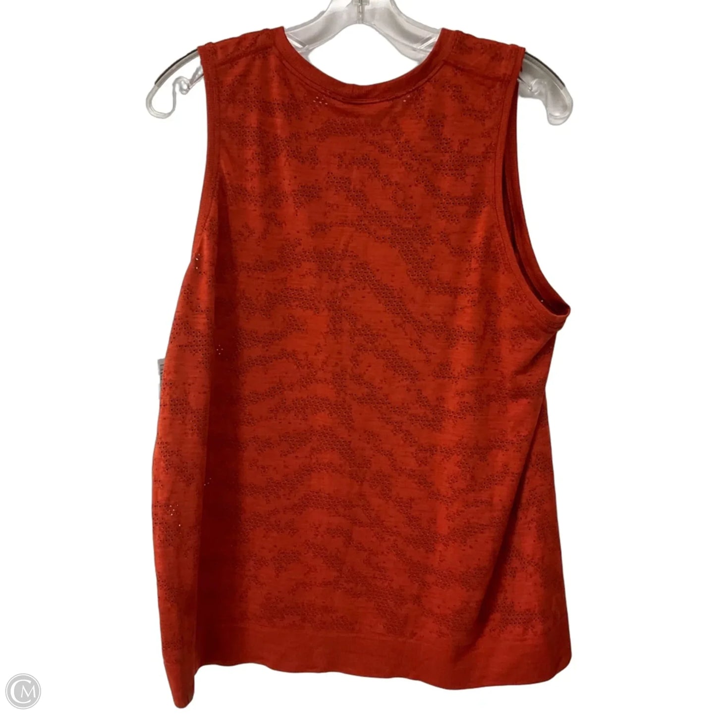 Top Sleeveless By Lululemon In Orange, Size: 12