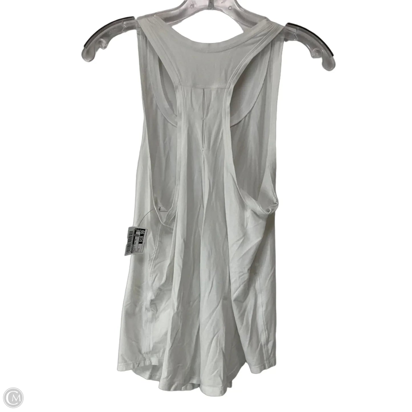 Athletic Tank Top By Lululemon In White, Size: 6