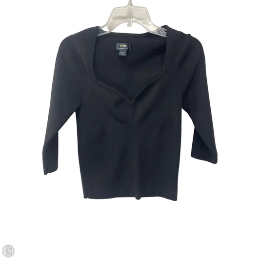 Top Long Sleeve By Maeve In Black, Size: M