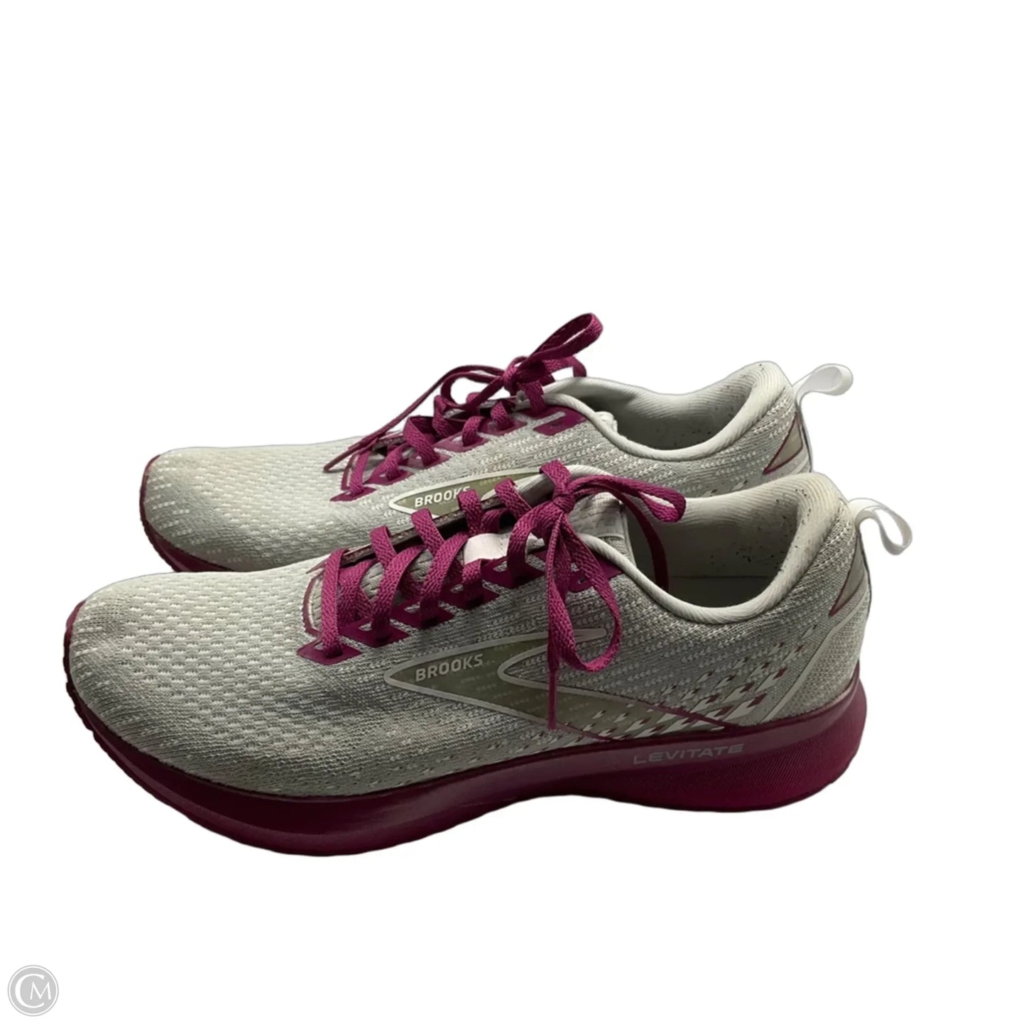 Shoes Athletic By Brooks In Grey & Purple, Size: 10.5