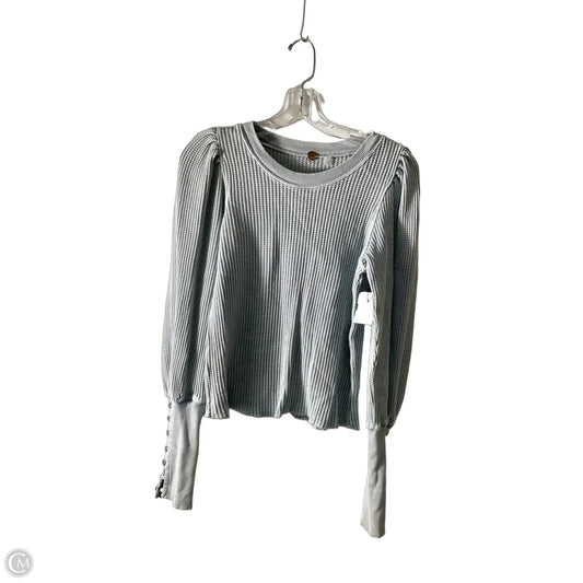 Top Long Sleeve By Free People In Blue, Size: L