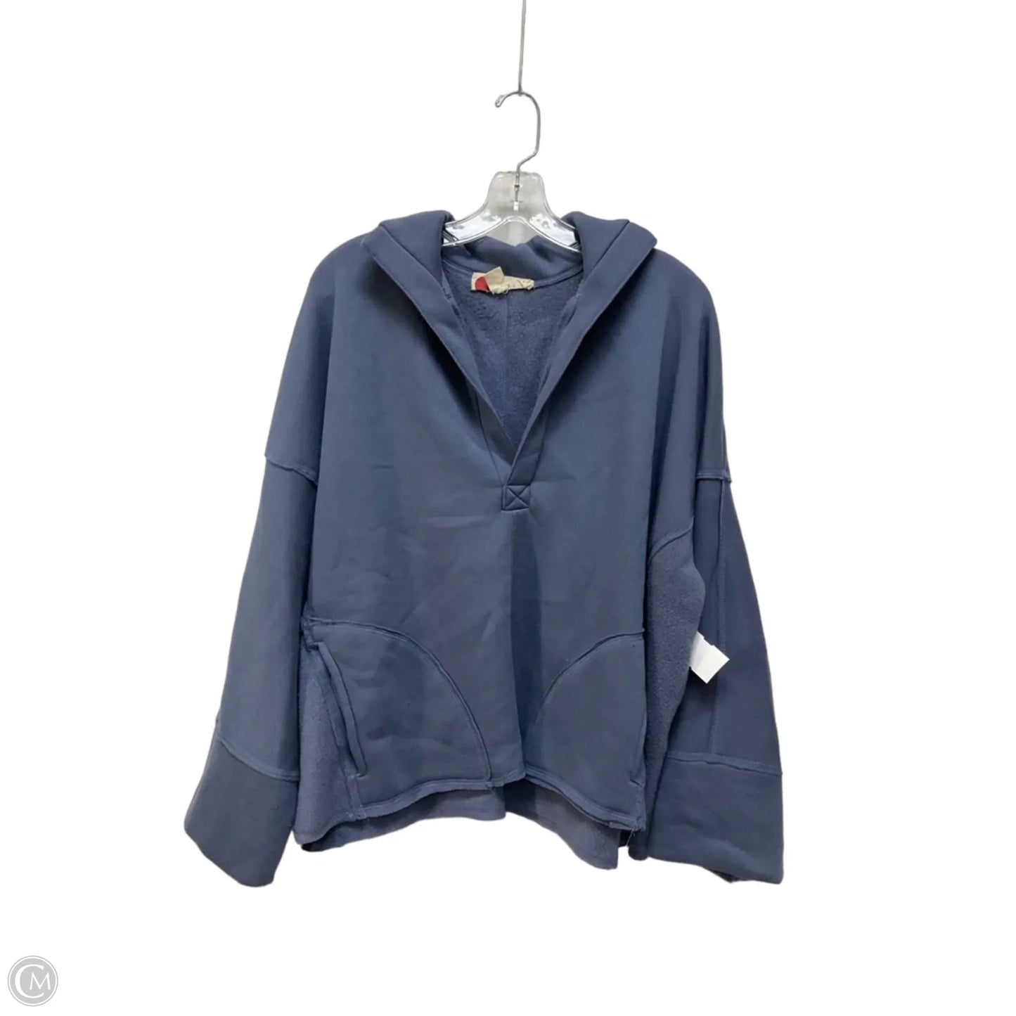 Sweatshirt Collar By Free People In Blue, Size: S