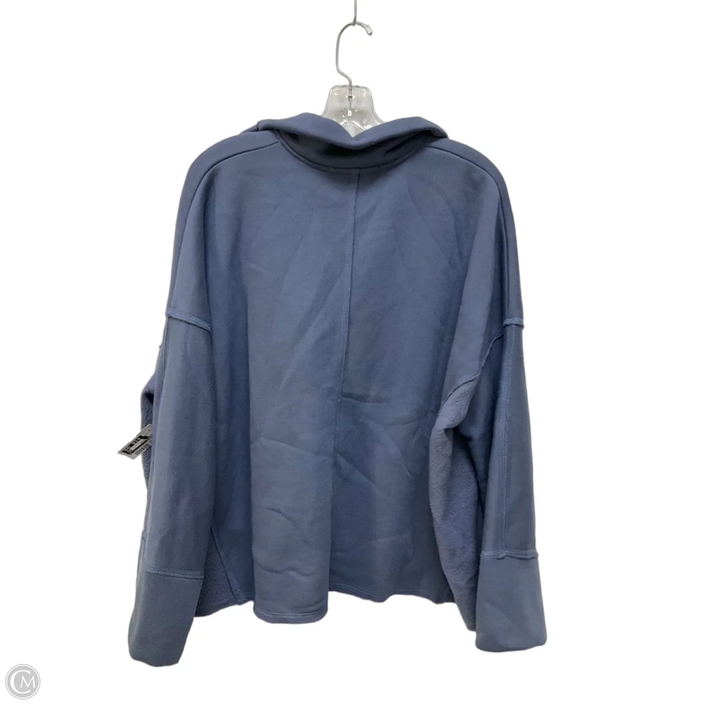Sweatshirt Collar By Free People In Blue, Size: S