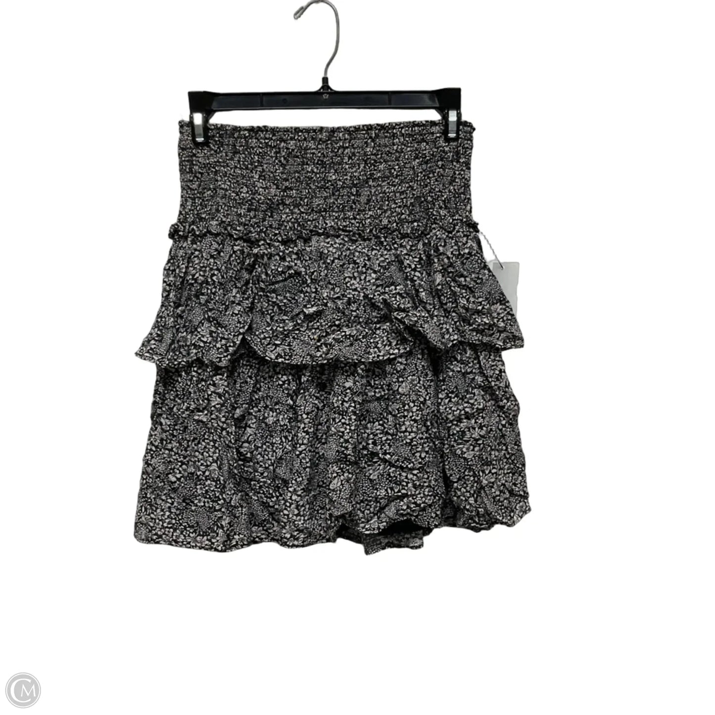 Skirt Mini & Short By Anthropologie In Black & Cream, Size: Xs