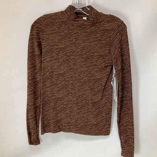 Athletic Top Long Sleeve Crewneck By Athleta In Brown, Size: Xs