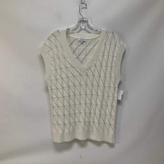 White Sweater Short Sleeve Current Air, Size M