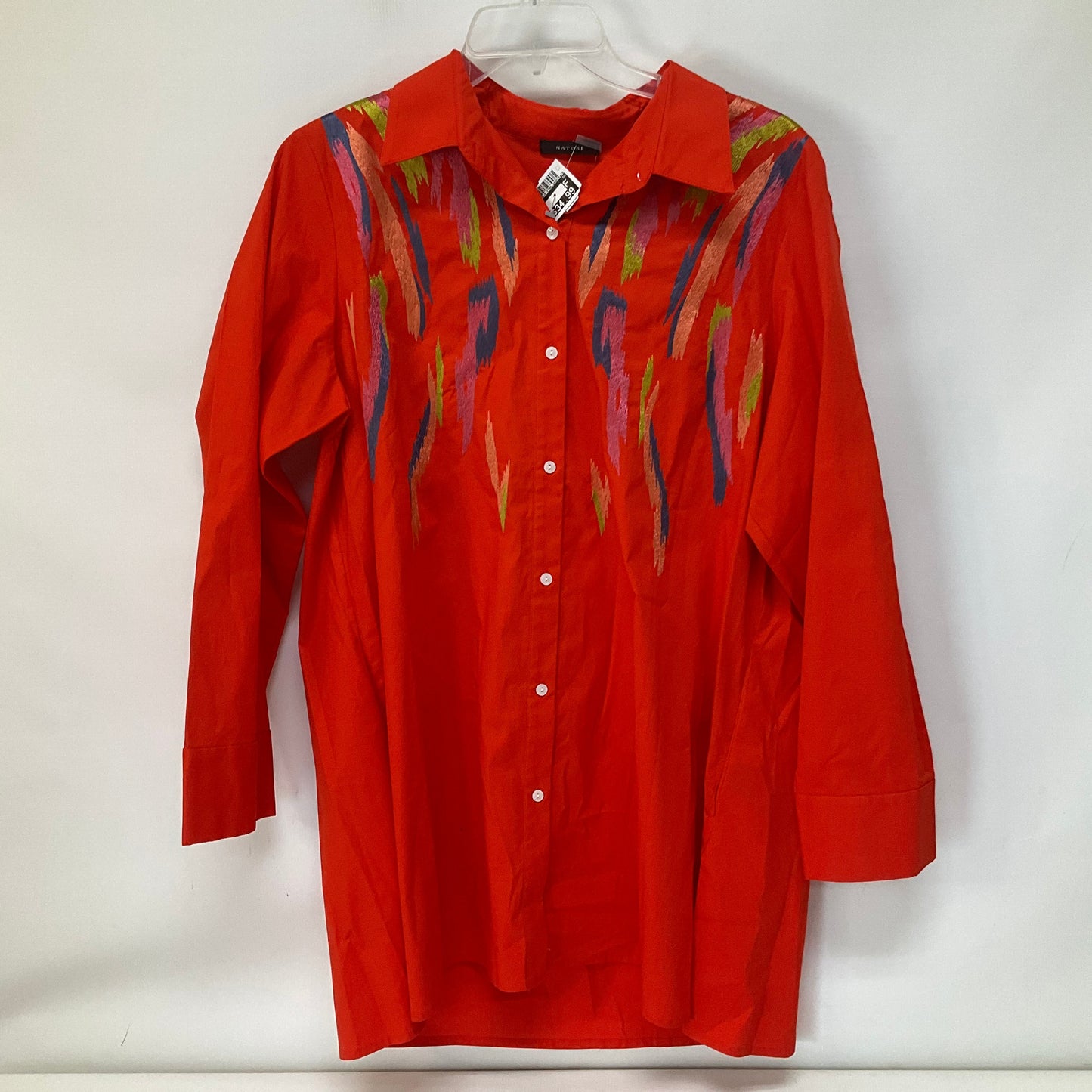 Red Top Long Sleeve Natori, Size L