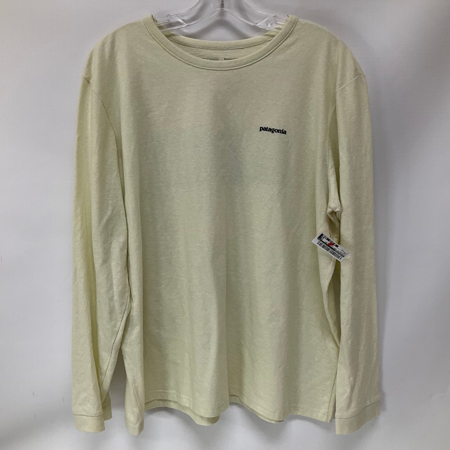 Athletic Top Long Sleeve Collar By Patagonia In Yellow, Size: Xxl