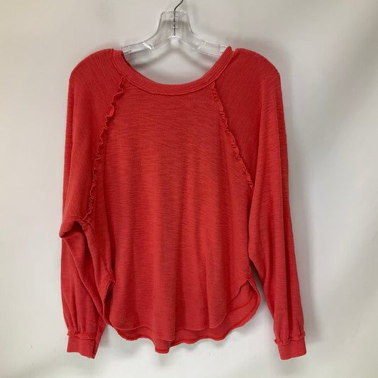 Top Long Sleeve By Anthropologie In Pink, Size: S