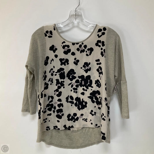 Top Long Sleeve By Rebecca Taylor In Animal Print, Size: S