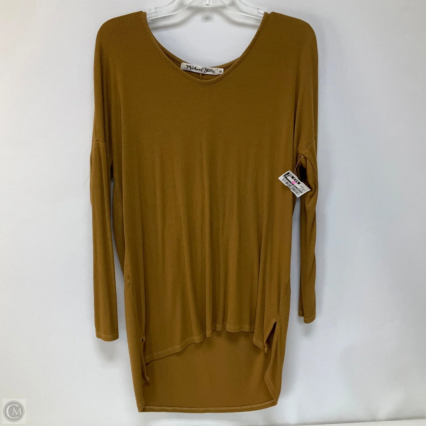 Top Long Sleeve By Michael Stars In Yellow, Size: Osfm