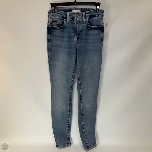 Jeans Skinny By Good American In Blue Denim, Size: 0