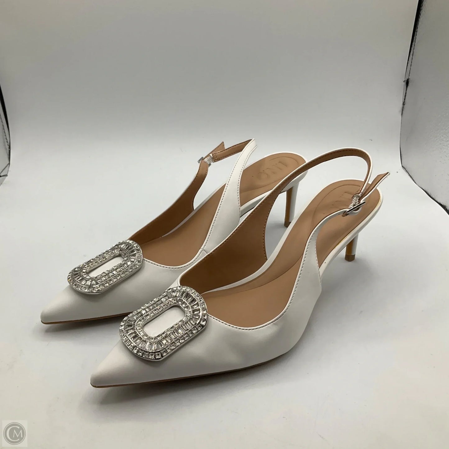 Shoes Heels Kitten By Inc In White, Size: 8.5