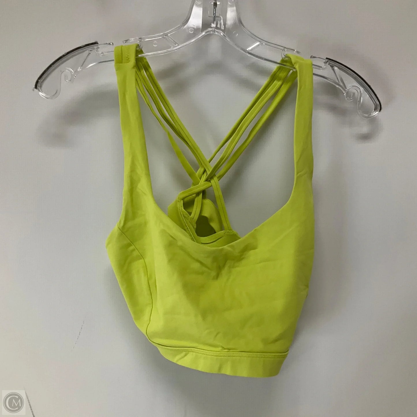 Athletic Bra By Lululemon In Yellow, Size: 12