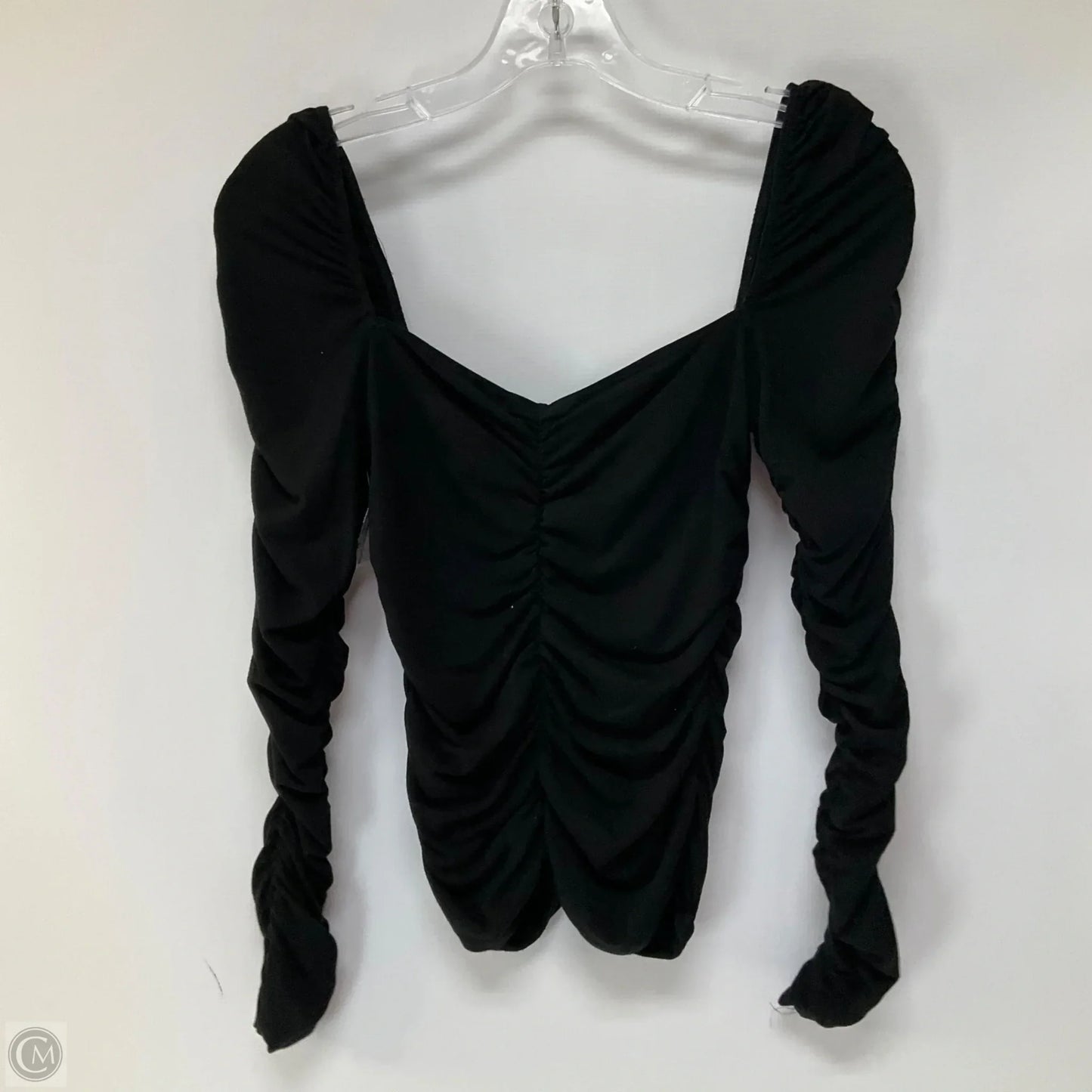 Top Long Sleeve By Reformation In Black, Size: S