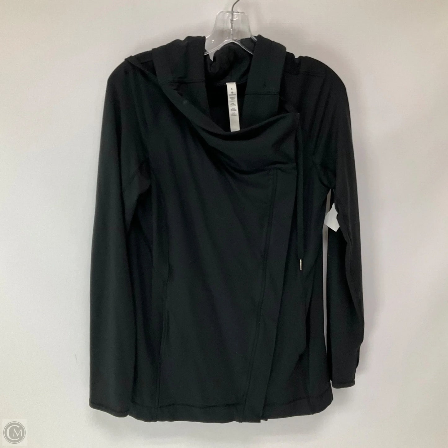 Athletic Jacket By Lululemon In Black, Size: 6