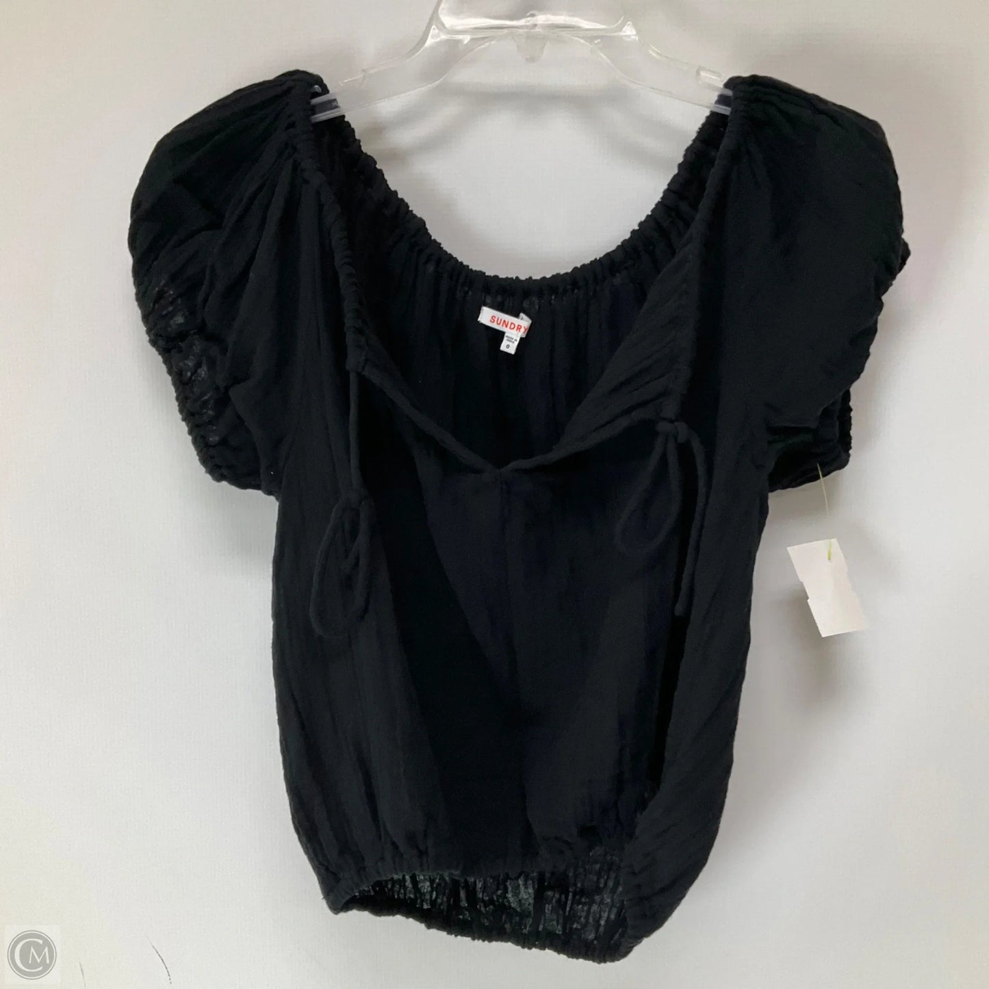 Top Short Sleeve By Sundry In Black, Size: Xs